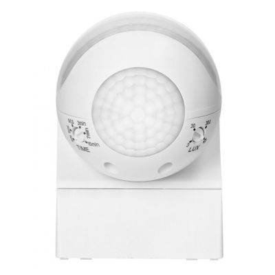 Czujnik ruchu 180° IP44 800W max 15m mini biały ORNO (OR-CR-286/W)